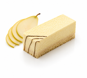 Entremets Onctueux poire – Maison Lavoisier Bruxelles