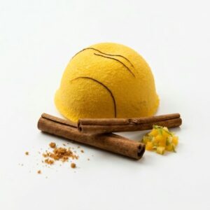 Entremets Peps mangue passion citron vert – Maison Lavoisier Bruxelles