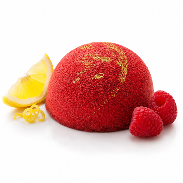 Entremets Alice citron framboise – Maison Lavoisier Bruxelles