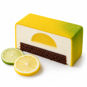 Entremets Lemon citron jaune citron vert – Maison Lavoisier Bruxelles