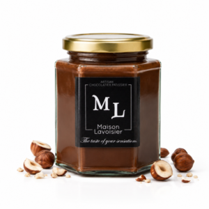 Pâte à tartiner noisette chocolat noir – Maison Lavoisier Bruxelles